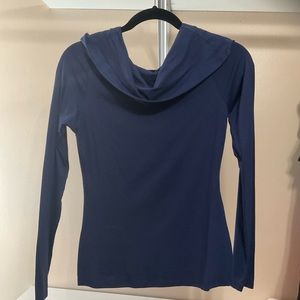 Long sleeve navy blue shirt